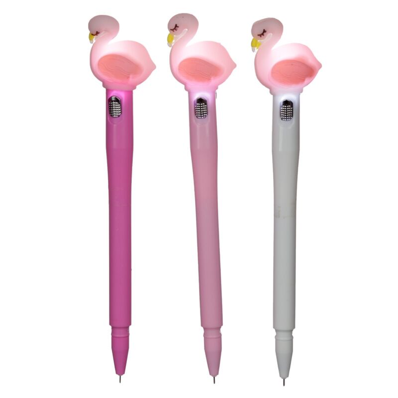 Pen de escritor de Flamingo LED - Negro
