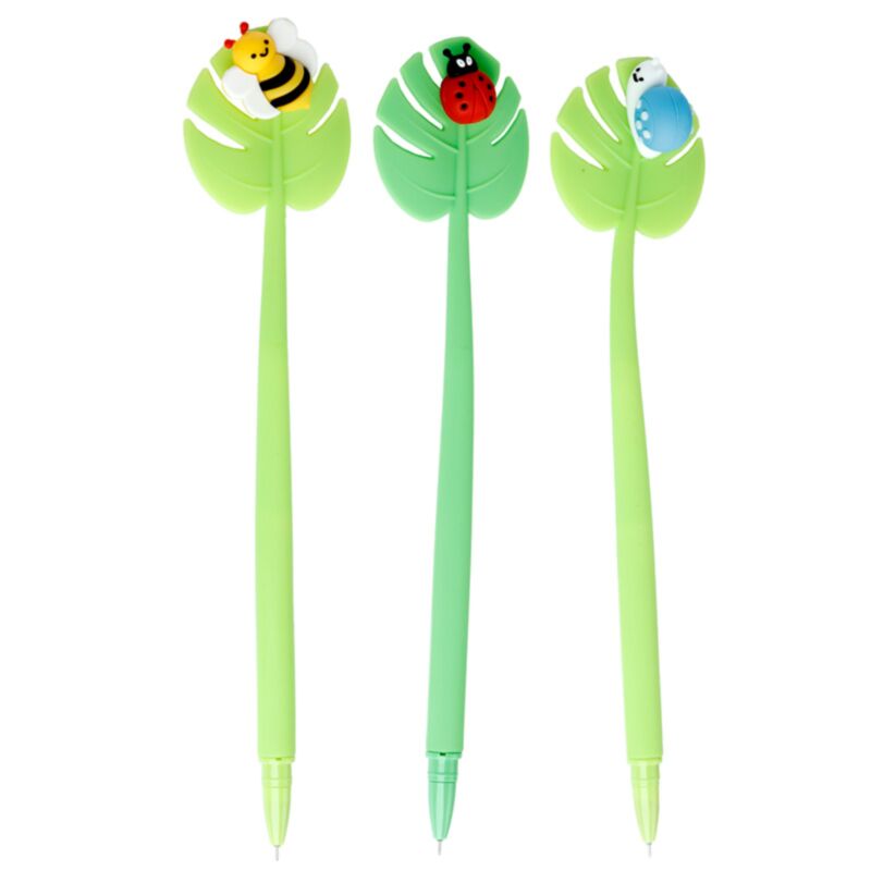 Jardín botánico Humble Ladybug Snack Fine Writer Pen - Negro