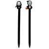 Glow in the dark spoken skeletten fijnschrijver pen - zwart
