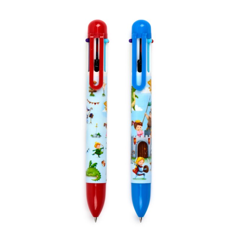 Knights Dragons Penna multi -colorata (6 colori)