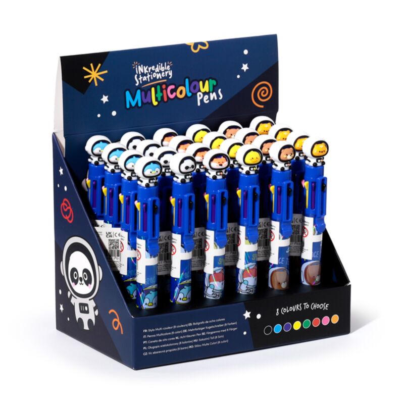 Space Team Multi -colorata Pen (8 colori)