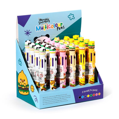 Penna multicolore di hamburger carina (8 colori)