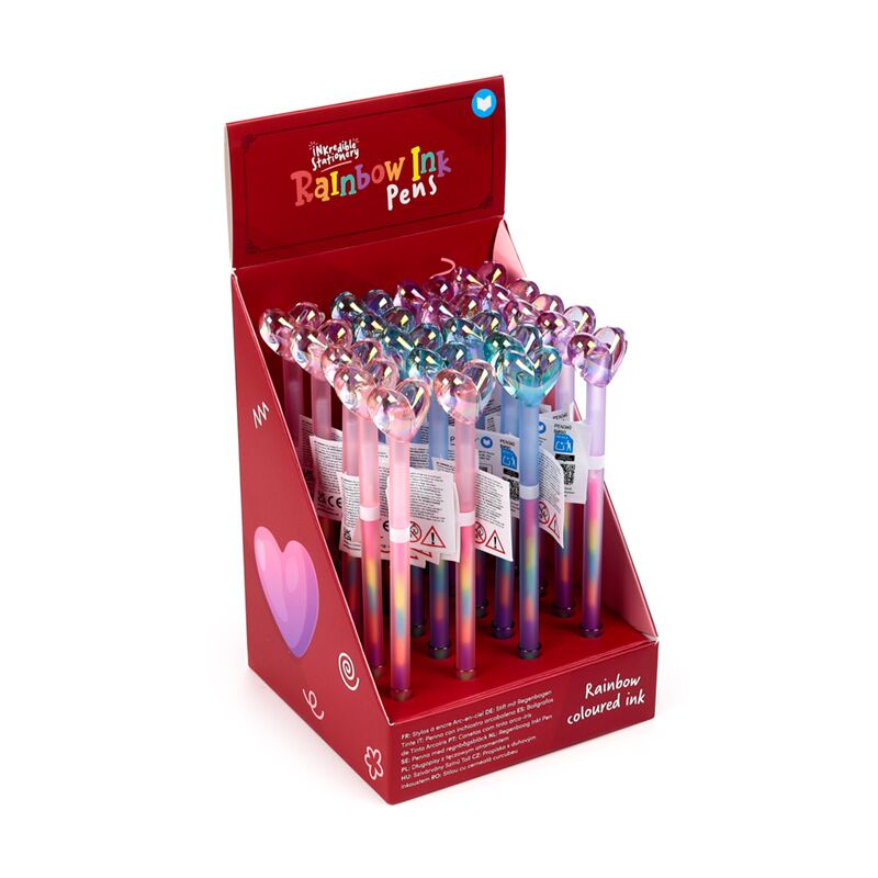 Penna a inchiostro arcobaleno Amore Heart