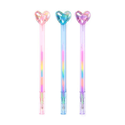 Penna a inchiostro arcobaleno Amore Heart