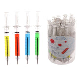 Injectiespuit plastic pen - blauw - afbeelding 1