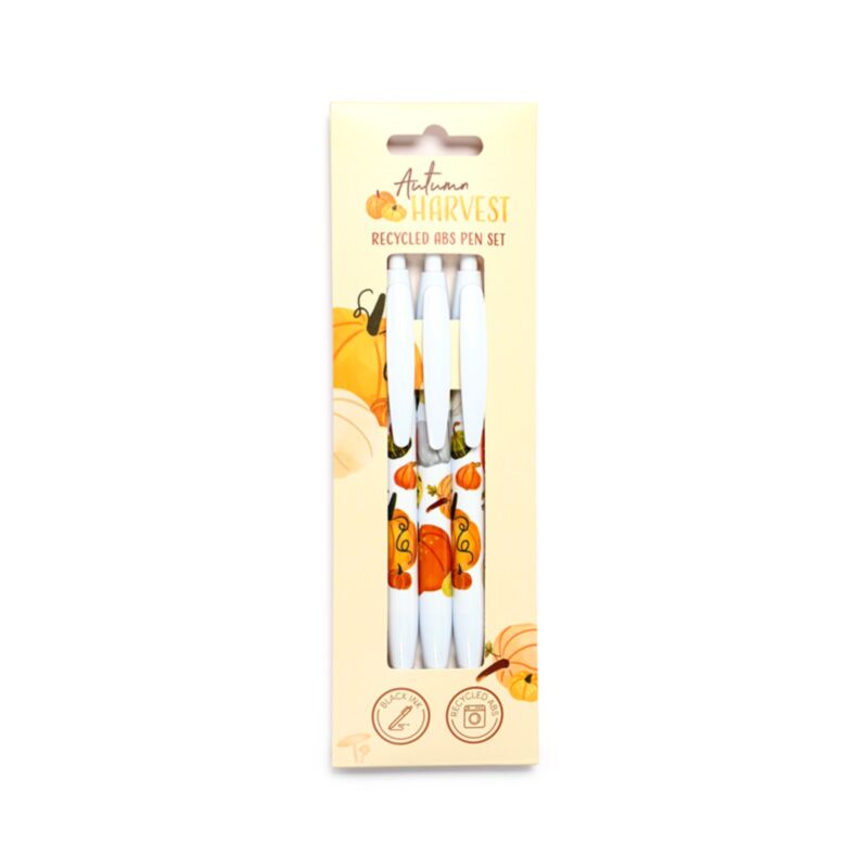 Set de pluma de 3 piezas de ABS reciclado (Rabs) de cosecha de otoño