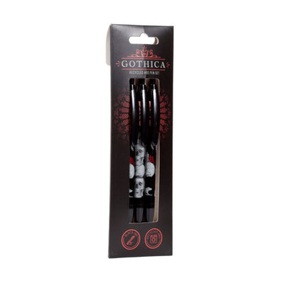 Set di penna a 3 pezzi ABS riciclato Gothica (RABS)