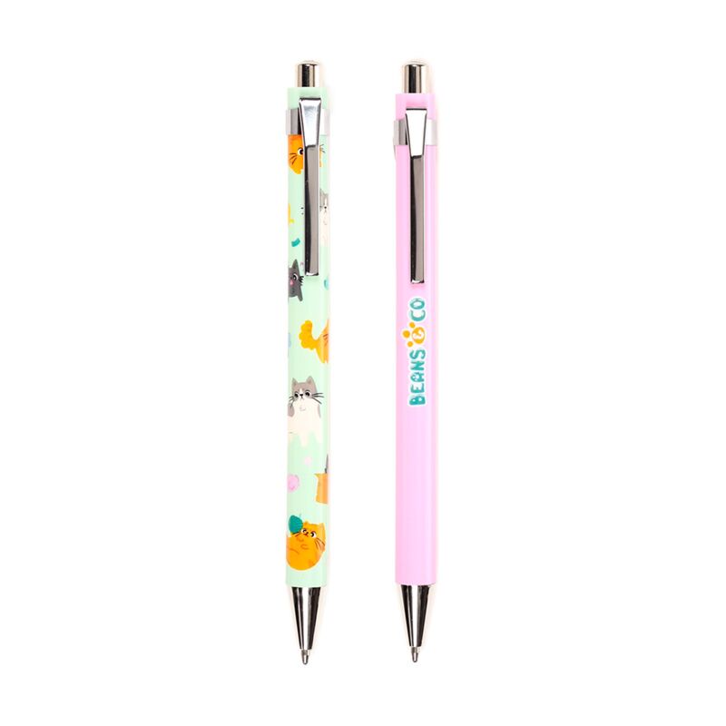 Beans Co Cat Duo Pen Set Black
