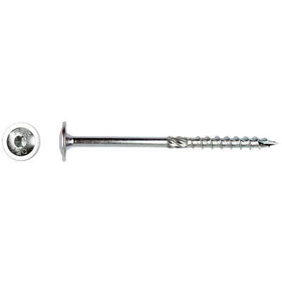 Pgb-europe pfs+ | pfs flenskophoutschroef t30 ø 6x60 zn | 100 st pfettg001006000603