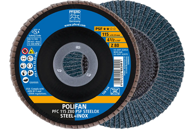 Pferd lamellenschijf 115mm z60psf steelox | 10 stuks