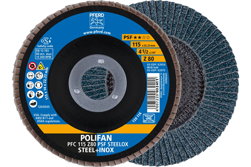 Disco lamellare Pferd 115mm z80psf steelox | 10 pezzi