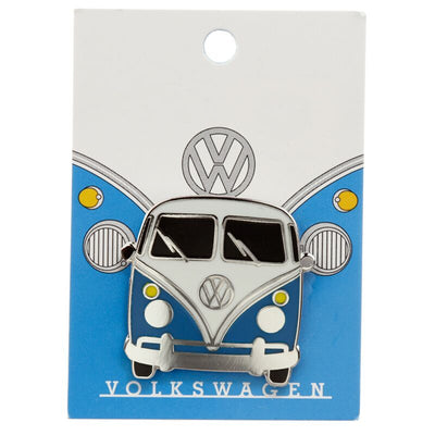 Union volkswagen busje vw t1 blauw emaille button badge