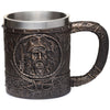 Tazza di birra in legno oro spazzolato decorativo