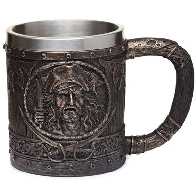Decoratieve geborsteld goud hout-effect piraten bierpul