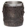 Tazza di birra in legno oro spazzolato decorativo