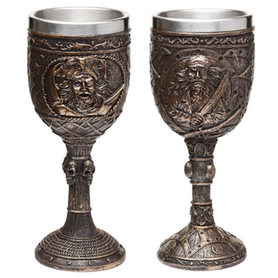 Decoratieve geborsteld goud hout-effect piraatn drinkbeker