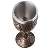 Copa de beber pirata decorativo de madera de oro cepillado