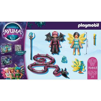 Playmobil Ayuma Crystal Fairy e Bat Fairy con totem Animali