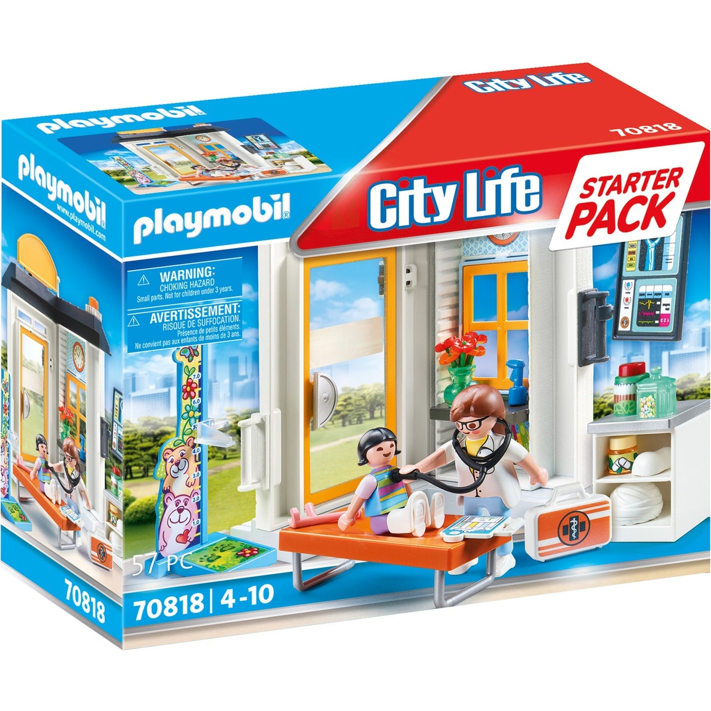 Playmobil City Life Starter Set Pediatra 70818
