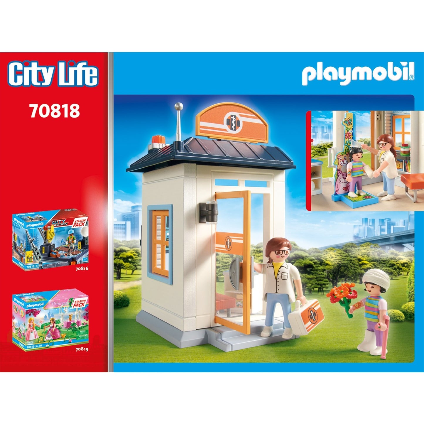 Playmobil City Life Starter Set Pediatra 70818