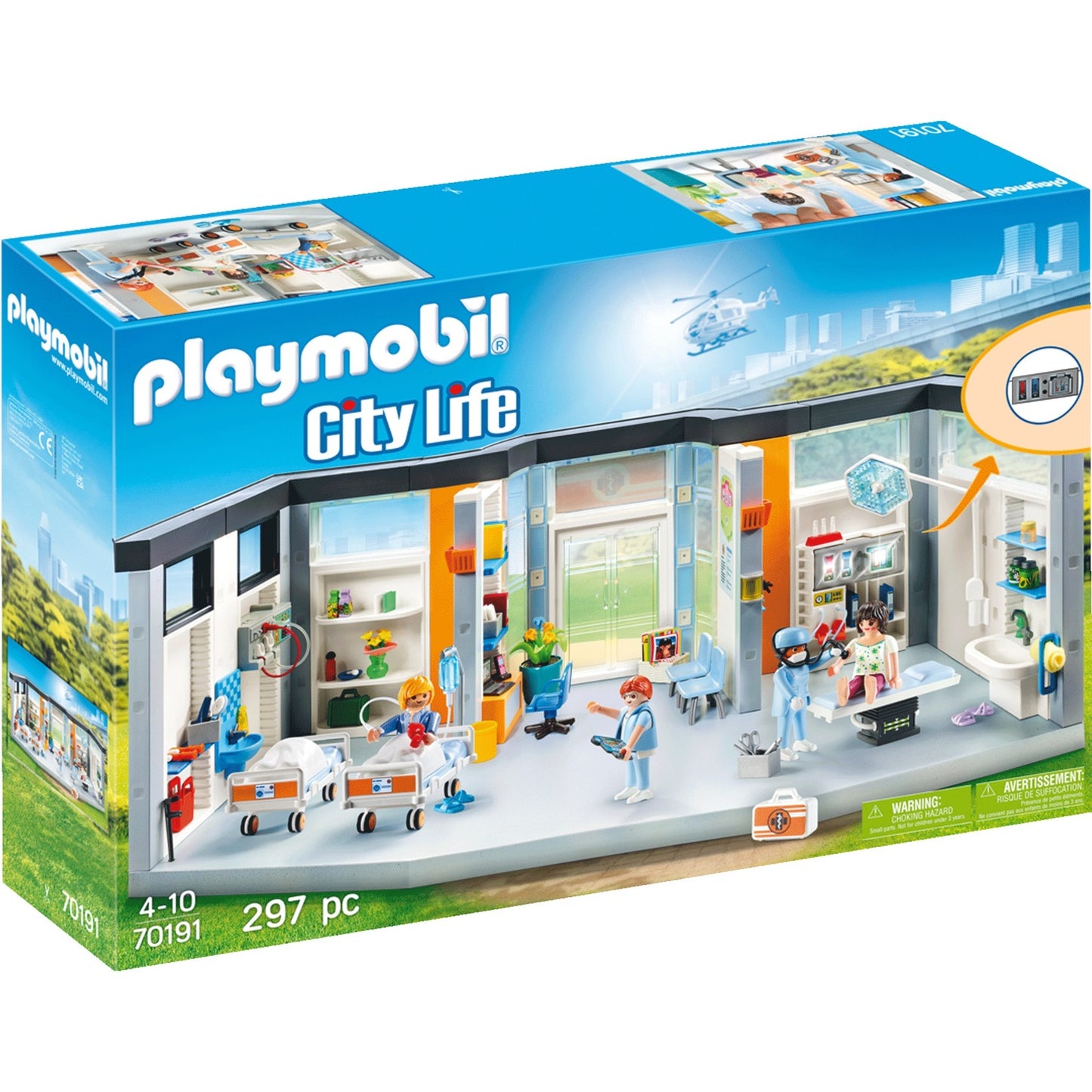 PlayMobil City Life Hospital con diseño