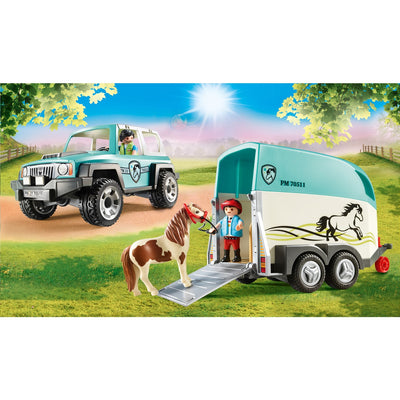 Playmobil Country Auto con trailer 70511