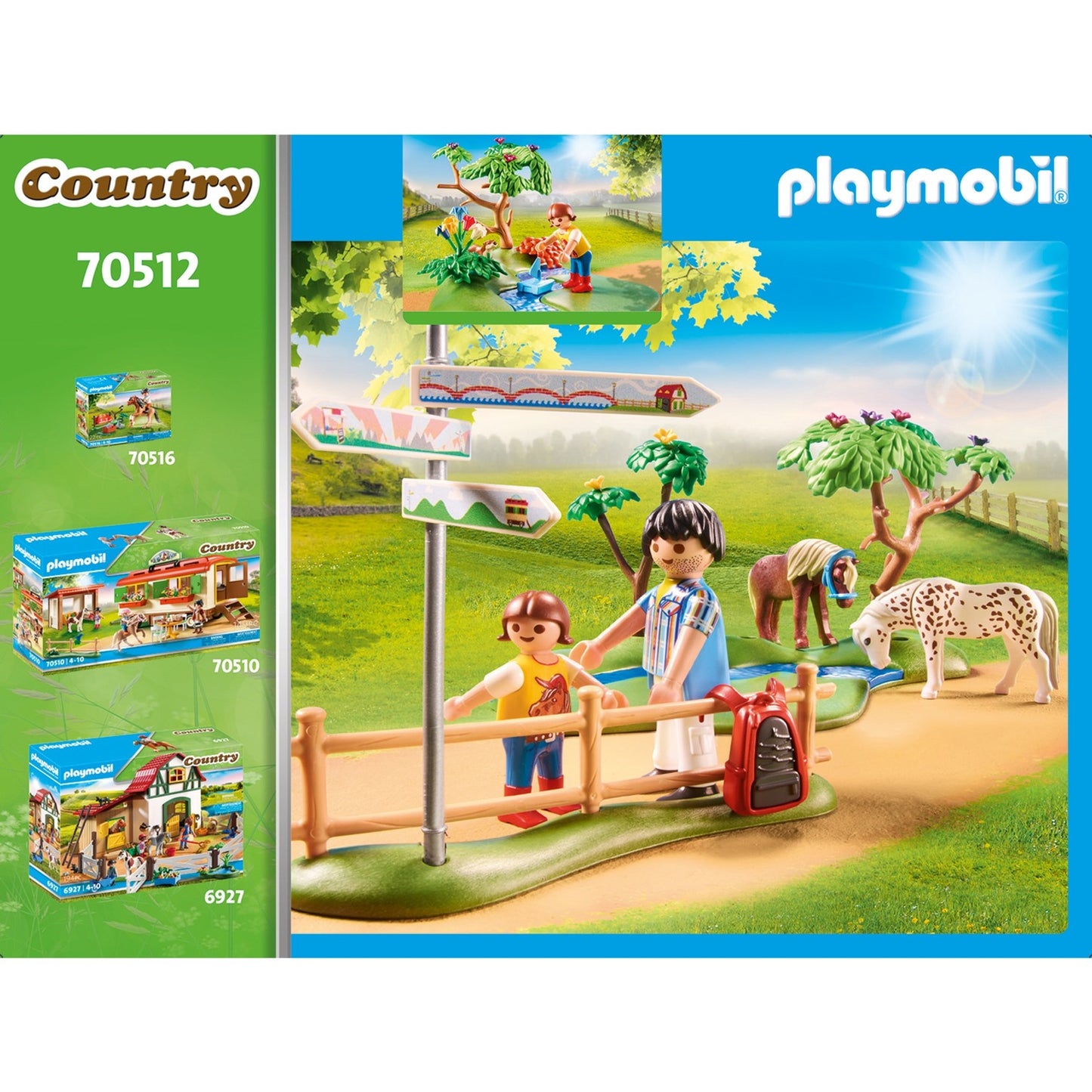 PlayMobil Country Happy Pony Trip 70512