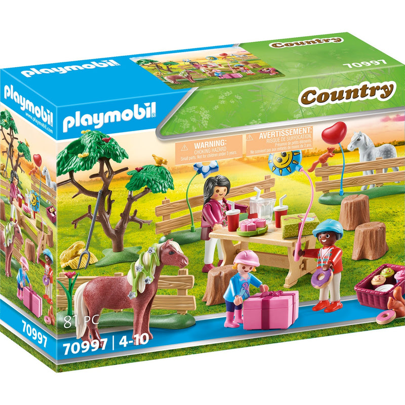 Playmobil Country Children's Birthday Party al Pony Farm 70997