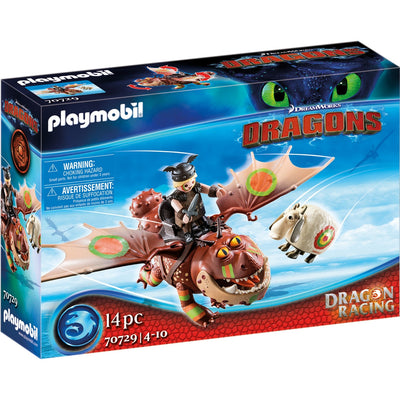 Playmobil Dragons Dragon Racing: pierna de pez y tocino