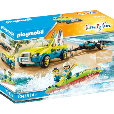 Playmobil 70436 auto da spiaggia con canoe