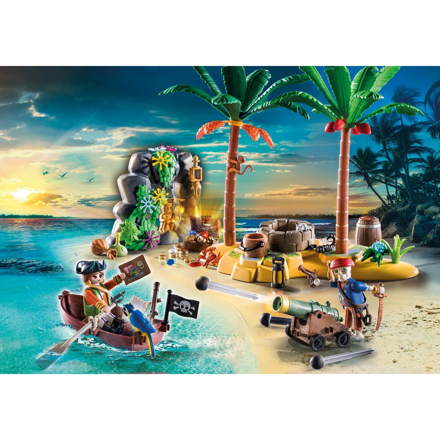 Playmobil Pirates Pirate Treasure con scheletro