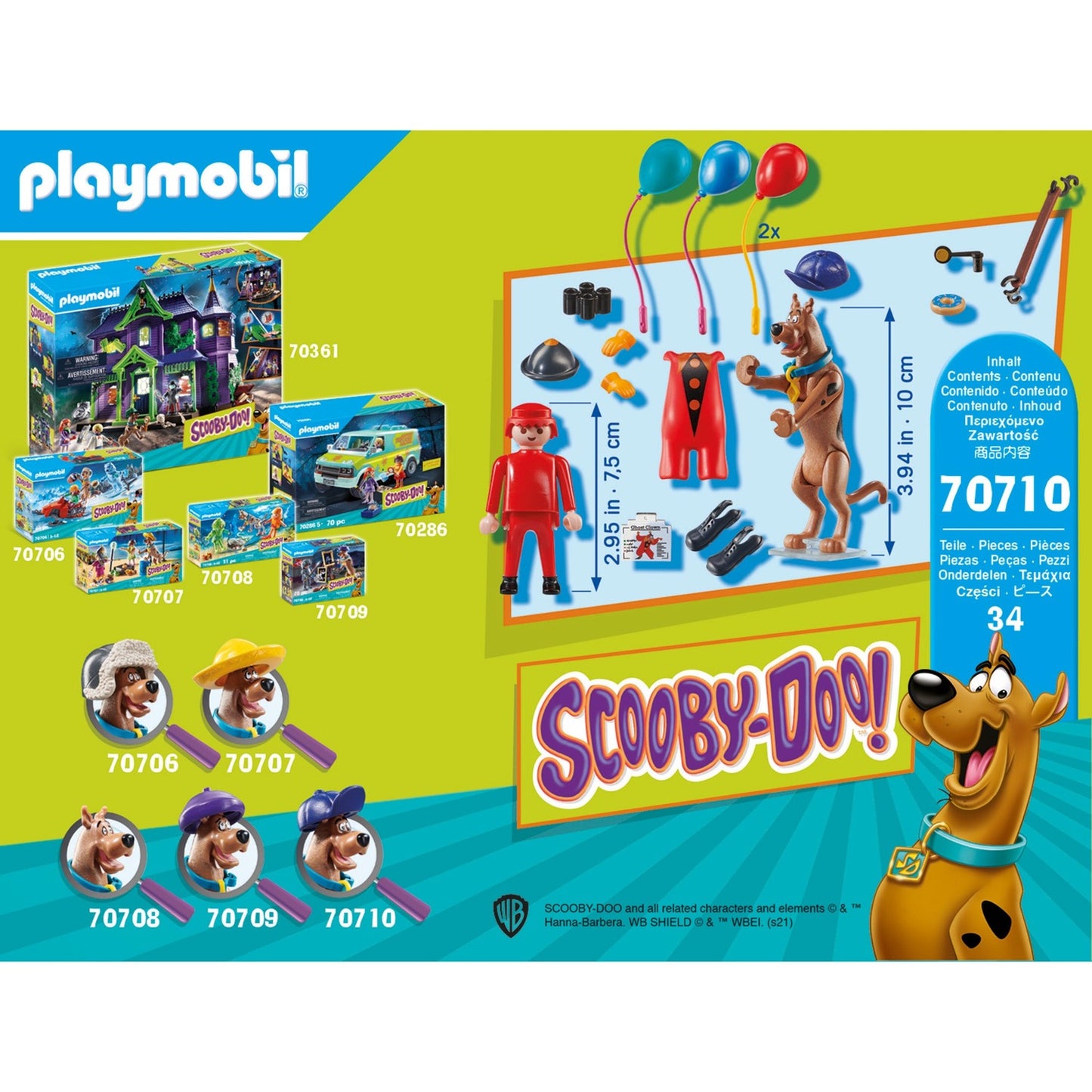 PlayMobil Scooby-Doo! Aventura con payaso fantasma