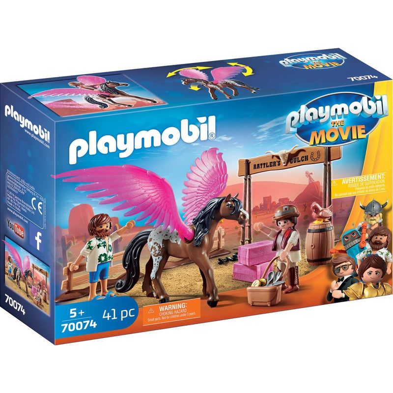 PLAYMOBIL PLAYMOBIL THE MOVIE Marla en Del met gevleugeld paard