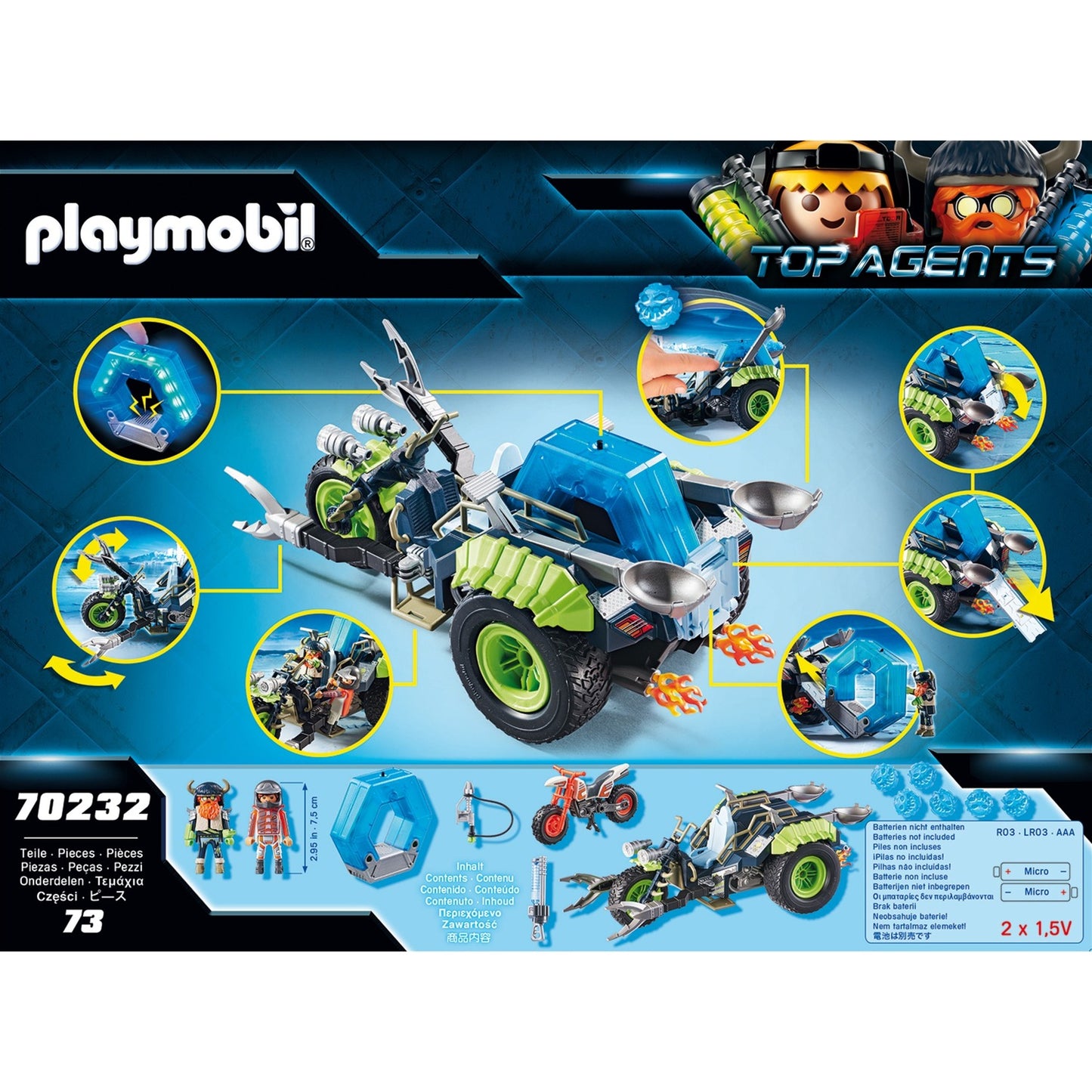 Playmobil Top Agents Arctic Ribelli Snow Trike