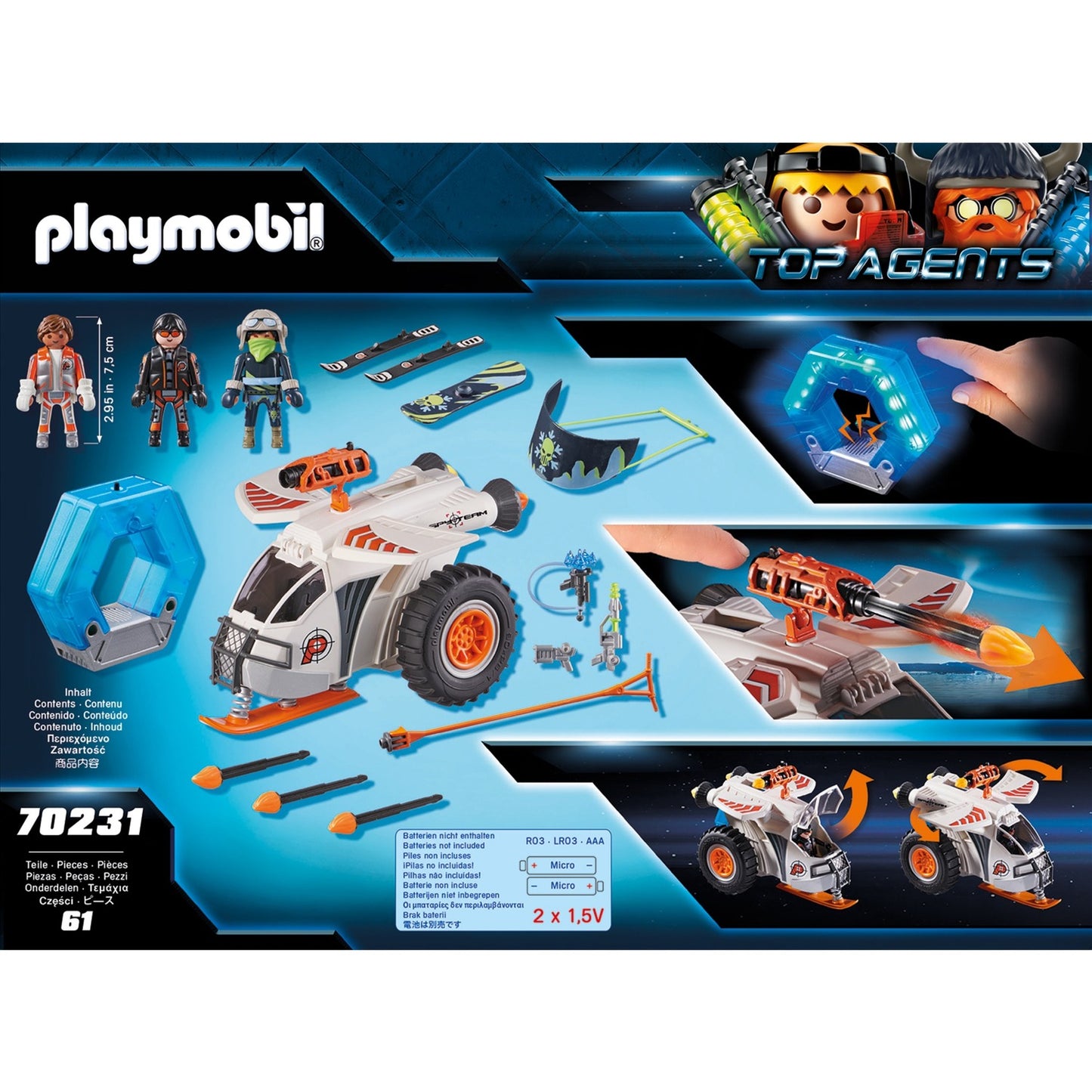 PlayMobil Top Agents Spy Team Snow Motom