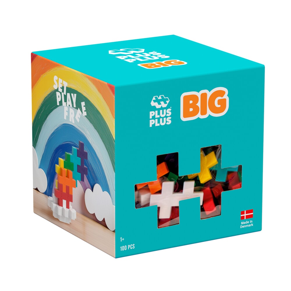 Plus plus plus-plus big mix arcobaleno 100 pz (4354)