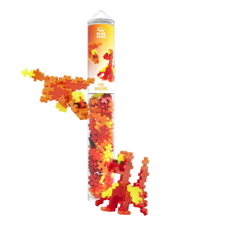 Tubo da 100 pezzi Plus Plus Plus Plus Fire Dragons (43745
