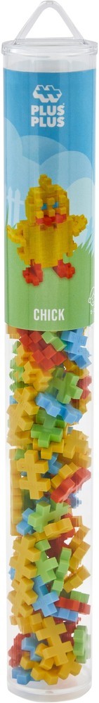 Plus plus pollito en tubo plus-plus: 100 piezas (4276)