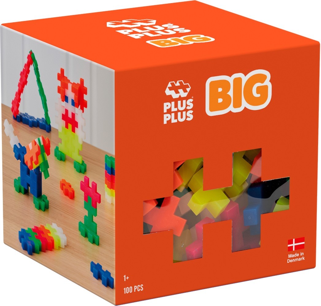 Plus plus neón grande plus-plus: 100 piezas (3411)