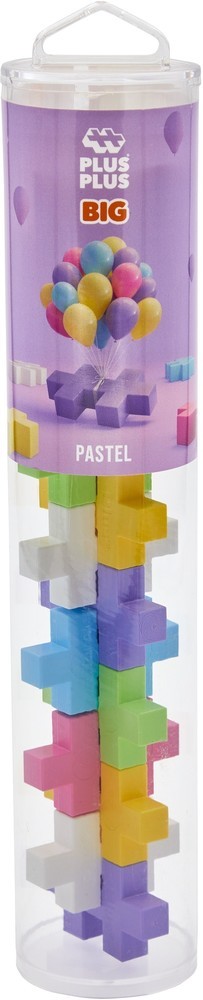 Plus plus tubo pastel grande plus-plus: 15 piezas (3225)