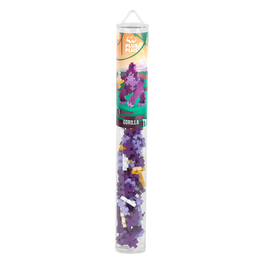 Plus-plus gorilla 100 delige bouwset tube - 4322 - bouwspeelgoed - constructiespeelgoed - set met bouwstenen - vanaf 5 jaar
