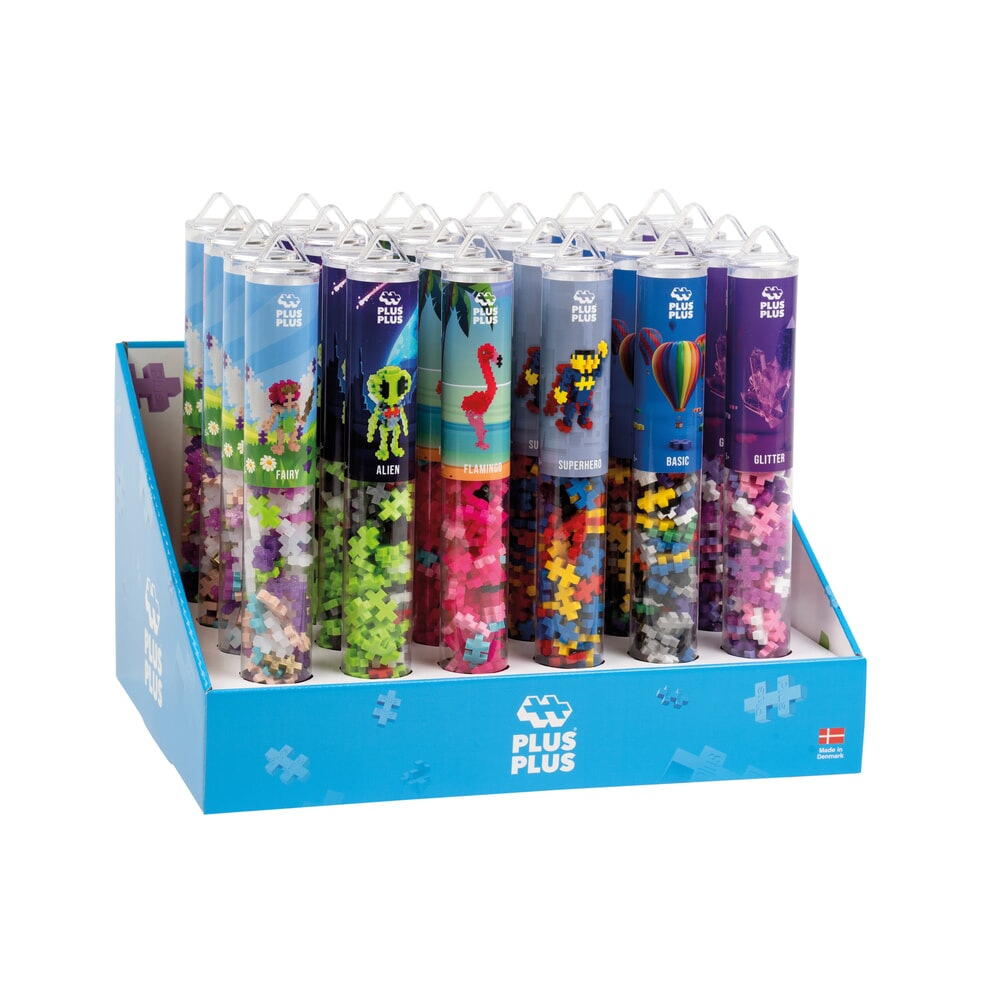 Plus plus caratteri misti: tubo plus-plus display da 24 pezzi (7270)