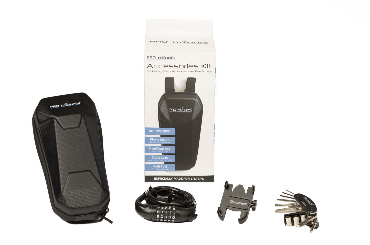 Kit de accesorios de pasos electrónicos pro-montajes