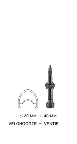 Valvola tubeless Schwalbe 40mm (2 pezzi)