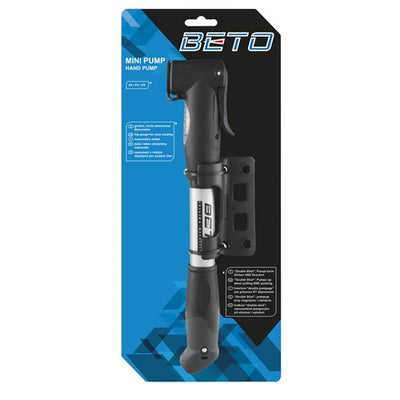 Bomba de bicicleta Mini con techo doble aluminio 8.5 bar