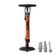Bicycle pump with manometer 6 bar orange