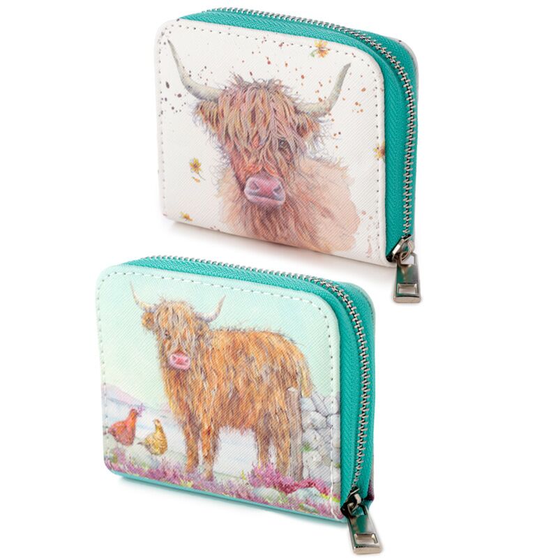 Jan Pashley Highland Coo Cow Ronds Billet - Pequeño