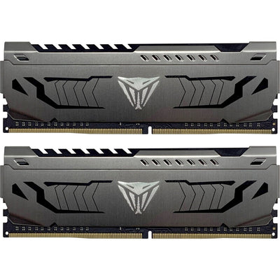 Patriot 16 gb ddr4-3200 kit werkgeheugen (grijs, pvs416g320c6k, viper steel, xmp)