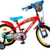 Paw Patrol Kinderfiets - Jongens - 16 inch - Rood Blauw