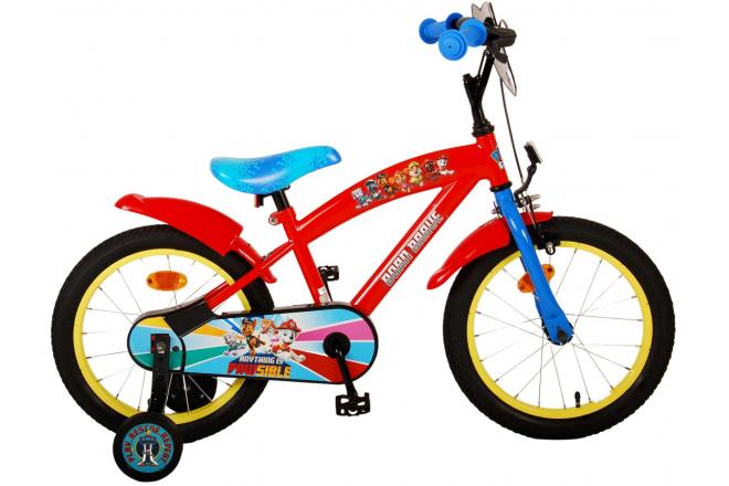 PAW PATROL Bike para niños - Niños - 16 pulgadas - Azul rojo